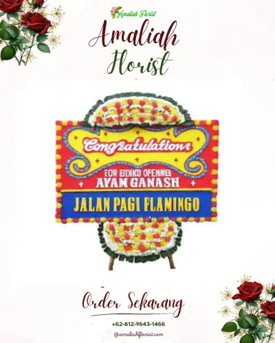 Bunga Papan Congratulation di Manyaar Gresik
